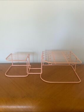 Rubbermaid Pink Vintage Two-Tier Shelf Organizer